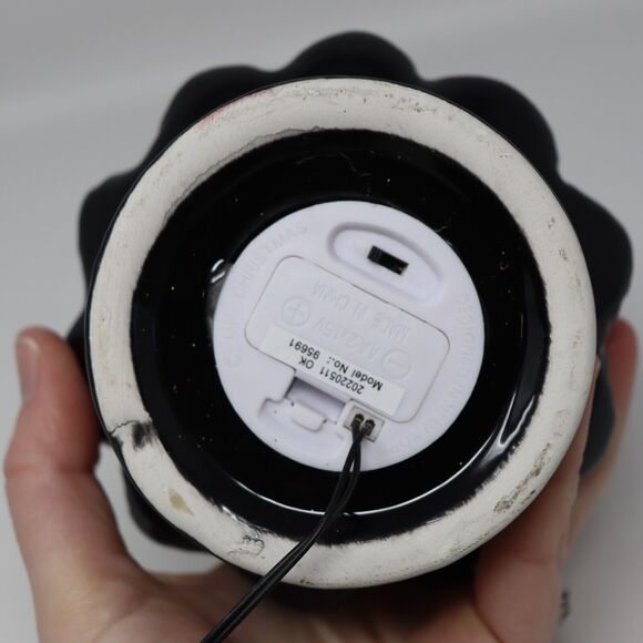 Retro Style Nostalgic Light Up Ceramic Halloween Tree w Pumpkin Topper - Picture 4 of 4